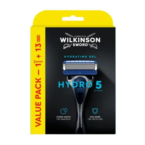Holiaci strojček Wilkinson Hydro 5 Protection XXXL - Stroj + 13 hláv