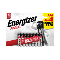 Baterie Energizer MAX AAA 4 +4 ks
