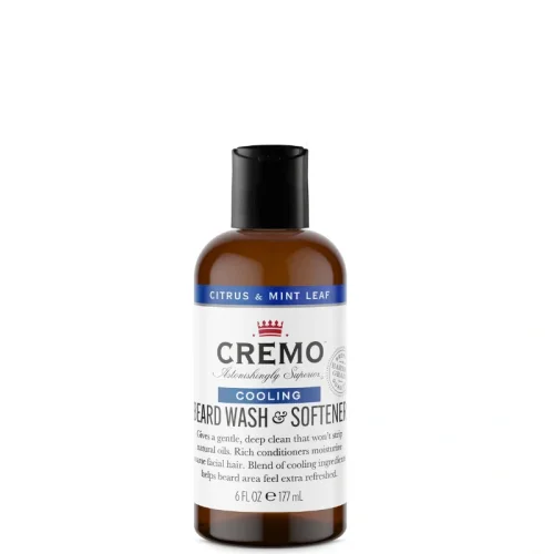 CREMO - Osvěžující šampón na vousy & změkčovač 2in1 CITRUS & MINT LEAF 177 ml