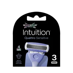 Náhradní hlavice Wilkinson Intuition Quattro Sensitive - 3 ks