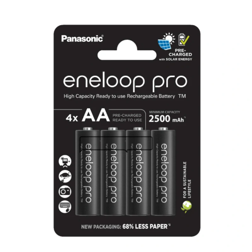 Nabíjecí baterie Eneloop pro Recharged AA / 2500mAh 4pack