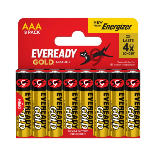 Baterie Eveready Gold from Energizer AAA - 8 ks