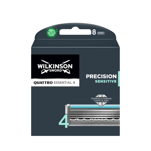 Náhradné čepelky Wilkinson Quattro Essential Precision Sensitive - 8 ks