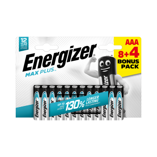 Baterie Energizer MAX PLUS AAA 8+4 ks