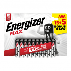 Baterie Energizer MAX AAA 15 + 5 ks