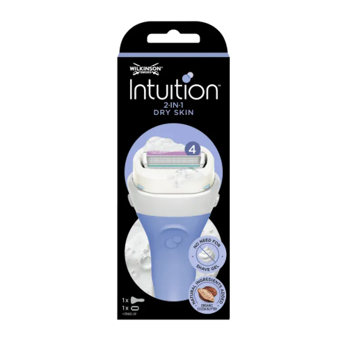 Wilkinson Intuition Dry Skin Razor 1up - holící strojek + 1 náhradní hlavice