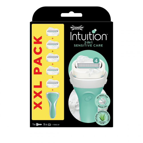 Wilkinson Intuition Sensitive Care XXL - náhradné hlavice 5ks + holiaci strojček