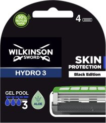 Náhradní hlavice Wilkinson Hydro 3 Black Edition - 4 ks