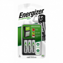 Nabíječka baterií Energizer Maxi + 4AA Power Plus 2000 mAh