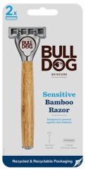 Holící strojek Bulldog Sensitive Bamboo + 2 ks náhradních hlavic