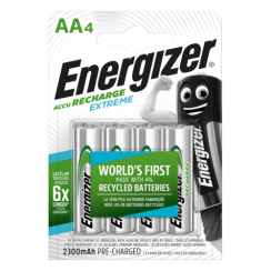Nabíjacia batéria Energizer AA - 2300 mAh EXTREME - 4 ks