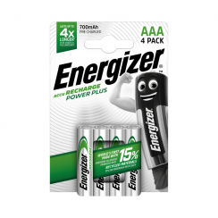 Nabíjecí baterie Energizer AAA - 700 mAh POWER PLUS - 4 ks