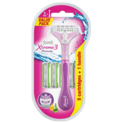 Holící strojek Wilkinson Xtreme3 Beauty Hybrid + 5 náhradních hlavic