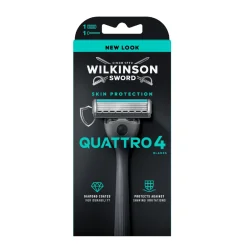 Holící strojek Wilkinson Quattro 4 Skin Protection + 1 náhradní hlavice