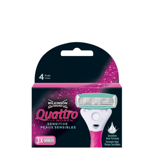 Náhradní čepelky Wilkinson Quattro for Women 3 ks