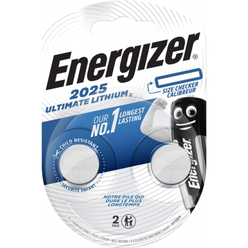 Baterie Energizer ULTIMATE LITHIUM CR2025 - 2ks