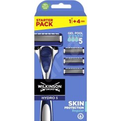 Holiaci strojček Wilkinson Hydro 5 Protection Regular Clampack - holiaci strojček + 4 náhradné hlavice