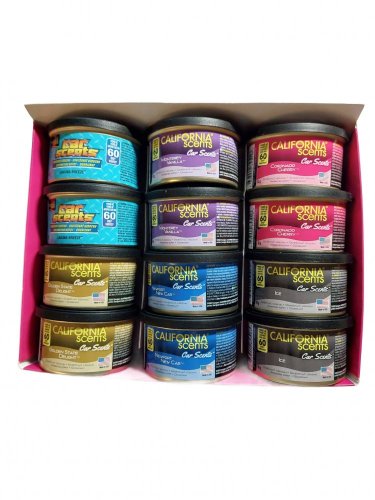 California Scents - Car Scent - Osvěžovač vzduchu - MIX B 12ks