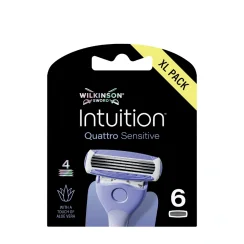 Náhradní hlavice Wilkinson Intuition Quattro Sensitive - 6 ks