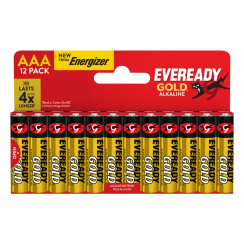 Baterie Eveready Gold from Energizer AAA - 12 ks