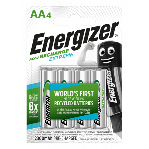 Nabíjecí baterie Energizer  AA - 2300 mAh EXTREME - 4 ks