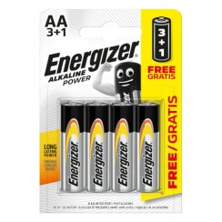 Baterie Energizer ALKALINE POWER AA 3+1 ks