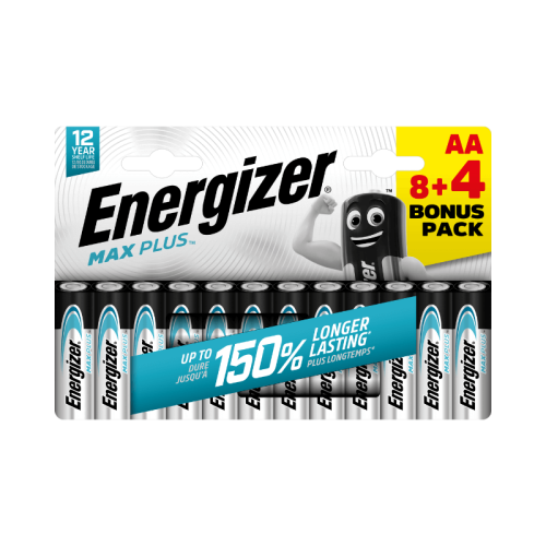 Baterie Energizer MAX PLUS AA 8+4 ks