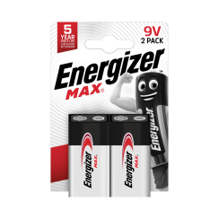 Baterie Energizer MAX 9V 2 ks