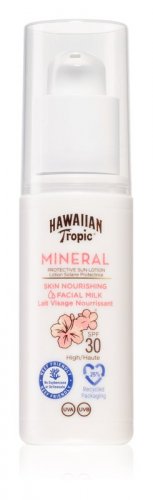 Hawaiian Tropic Minerálne mlieko na opaľovanie na tvár SPF 30 50ml